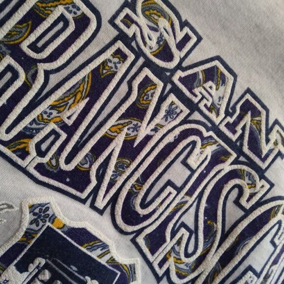 DS Vintage 90s San Francisco Paisley Cable Car Crest Logo Hoodie Sweatshirt - Picture 5 of 9